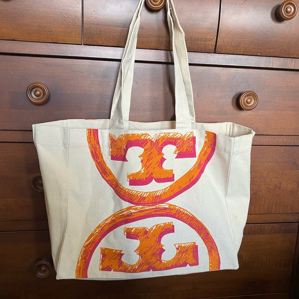 Limited edition Tori Burch tote. NWOT. Never used.